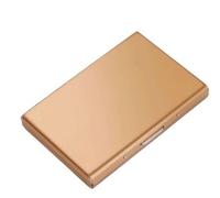 BIBTOO Stainless Steel Credit Card Holder Men Slim Anti Protect Travel ID Cardholder Women Wallet Metal Case(4)