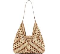 BIBTOO Straw Hobo Bags(Brown)