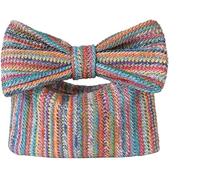 BIBTOO Summer Straw Clutch Purses for Women Handmade Woven Straw Handbags Bow Purse for Beach Vacation Wedding Party(Color)