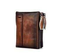BIBTOO Wallet - Retro Wallets for Women - Mens Wallet with Zipper(B)