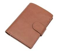 BIBTOO Wallets for Men Large Capacity Genuine Leather Trifold Men Wallet/Credit Card Holder with ID Window(C)