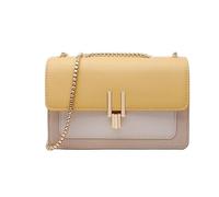 BIBTOO With Gold Chain Shoulder & Crossbody Strap for Women(Yellow)