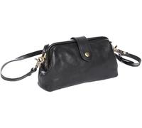 BIBTOO Women's Genuine Leather Shoulder Retro Crossbody(Black)
