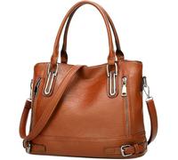 BIBTOO Womens Hobo Bag Ladies Tote Handbags(Brown)