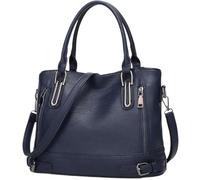 BIBTOO Womens Hobo Bag Ladies Tote Handbags Large Capacity Satchel Shoulder Crossbody Bags Purses with Top Handles(Blue)
