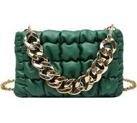 BIBTOO Women's Retro Lattice Envelope Crossbody Bag Chain Shoulder for Women Vintage Clutch Purse Handbag Satchel Bags Totes(Green)