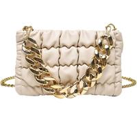 BIBTOO Women's Retro Lattice Envelope Crossbody Bag Chain Shoulder for Women Vintage Clutch Purse Handbag Satchel Bags Totes(Beige)