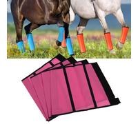 Bibulkoye 4Pcs Horse Fly Boots Breathable Comfortable Tear Resistant Fine Mesh Protective Horse Fly Leggings Leg Guards