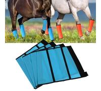 Bibulkoye 4Pcs Horse Fly Boots Breathable Comfortable Tear Resistant Fine Mesh Protective Horse Fly Leggings Leg Guards
