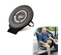 Bibykivn 360° Swivel Seat Cushion, Ergonomic Seat Aid for Car & Home, Non-Slip Technology Fabric Seat Pad, Ideal for Car, Office and Dining Room (Brown)