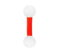 BibYuga Cat Qtip Kicker, Cotton Swab Cat with Catnip Durable Giant Kitten Chew sticks Dental Teething Ropes Interactive Sturdy Teething Chew for KittyLovers Gifts (Red)