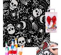 BibYuga DIY Coloring Blanket With 24 Markers, Colouring Blanket For Adults, Soft Cozy Fleece Drawing Throw, Creative Home Decor & Personalized Gift 50x60 Inch