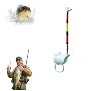 BibYuga High Sensitivity Fishing Float Bite Alert for Rods, Portable Smart Electronic LED Luminous Hook Alarm Sensitive Buzzer Alert Fishing Bite Alarm Compatible with Lure Fishing Gear (1pcs)