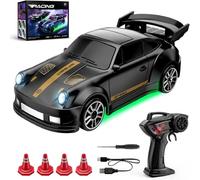 BibYuga RC Drift Car,1:64 Mini 4WD Remote Control Drift Car with Full Proportional Throttle and Steering & LED Light,15 km/h,2.4GHz Remote Control Cars Toys Gifts for 6-12+ Year Old Boy