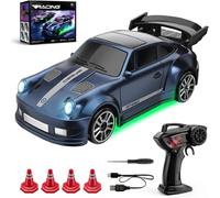 BibYuga RC Drift Car,1:64 Mini 4WD Remote Control Drift Car with Full Proportional Throttle and Steering & LED Light,15 km/h,2.4GHz Remote Control Cars Toys Gifts for 6-12+ Year Old Boy