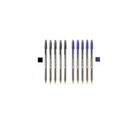 BIC 1.6mm Large Black and Blue Bold Ink Pen - 5 Black & 5 Blue