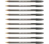 Bic 1.6mm Large Black Bold Ink Pen - 10 Pens