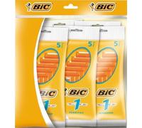 BIC Men's Sensitive Single-Blade Disposable Shaver - 5 Packs of 5