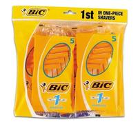 BiC 1 Sensitive Mens Single Blade Disposable Shaver 8 Packs of 5