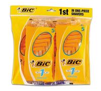 BiC 1 Sensitive Mens Single Blade Disposable Shaver 8 Packs of 5