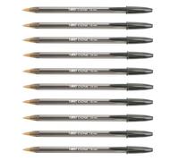 BIC 10 x 1.6mm Black Ink Pens