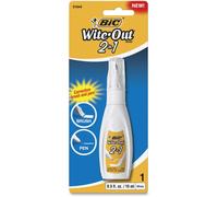 BIC 15ml Bottle Wite-Out 2 in 1 Correction Fluid (BICWOPFP11) White