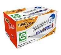 BIC 1701 Non-permanent Whiteboard Marker Red Broad Bullet - Pack of 12