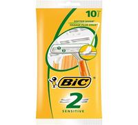 BIC 2 Sensitive Disposable Razor Blade for Men 10 Pieces