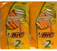 Bic 2 Sensitive Disposable Razor Twin Blade Fixed Head Mens Razors Free Postage.