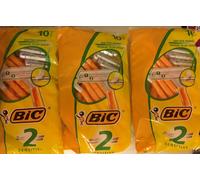 Bic 2 Sensitive Disposable Razor Twin Blade Fixed Head Mens Razors Free Postage.