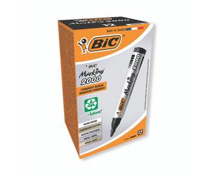 Bic 2000 Bullet Perm Marker BLK PK12