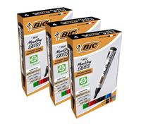 Bic 2300 Bullet Tip Permanent Marker (Assorted Colours - Black, Blue, Red, Green) 3 Packs Bic Multicolor