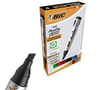 Bic 2300 Bullet Tip Permanent Marker (Assorted Colours - Black, Blue, Red, Green) Pack of 4 Markers Bic Multicolor