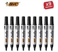 Bic 2300 Permanent Black Chisel Tip Marker - Single Pen 9 Packs Bic Black