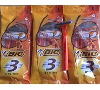 Bic 3 Sensitive/ Pivot Triple Blade Disposable Razor FREE Dispatch & Delivery..