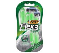 BiC-3 sensitive Razor Men Flex 3 Disposable Close & Precise 15 Unit PK-6