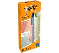 BIC 303301 Ballpoint Pen Assorted 0.32 mm Medium Ballpoint Refillable Pack of 12
