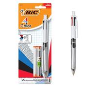 Bic 4-Color 3+1 Ballpoint Pen and Pencil, Medium Point (1.0 mm), 0.7mm Lead, Assorted Inks, 1-Count