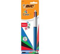 BIC 4-Color Retractable Ballpoint Pen with 1.0 mm Medium Point, 1-Count in Assorted Ink Colors
