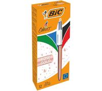 Bic 4 Colours Pen 12 Units Multicolor