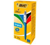BIC 4 Colours Clip-on retractable ballpoint pen Medium...