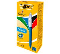 BIC 4 Colours Clip-on retractable ballpoint pen Medium...