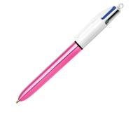 Bic 4 Colour Shine - Pink - Single Pen Bic Pink