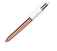 Bic 4 Colour Shine - Rose Gold - Single Pen Bic Rose Gold