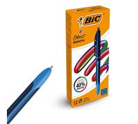 BIC 4 Colours Smooth Four-Colour Ballpoint Pen, Box of 12