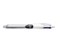 BIC 4 Colours 3+1 Ballpoint Pen Black, Blue, Red 1.0 mm + Pencil 0.7 mm Refillable