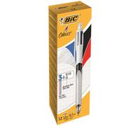 BIC 4 Colours Ballpoint Pen and Mechanical Pencil Pack of 12