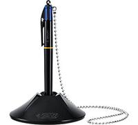 BIC 4 Colours Desk Retractable Countertop Pen Blue 0.4 mm Medium Ballpoint Refillable