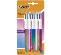 BiC 4 Colours Gradient Retractable Ball Pen Medium Points (1.00 mm) - Tri-Colour Grad