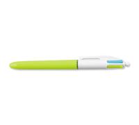 BIC 4 Colours Green, Pink, Purple, Turquoise Clip-on retractable ballpoint pen Medium 12 pc(s)